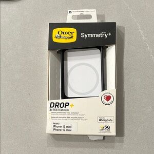 OtterBox Symmetry+ Case for iPhone 13 Mini/iPhone 12 Mini - Black  - NEW